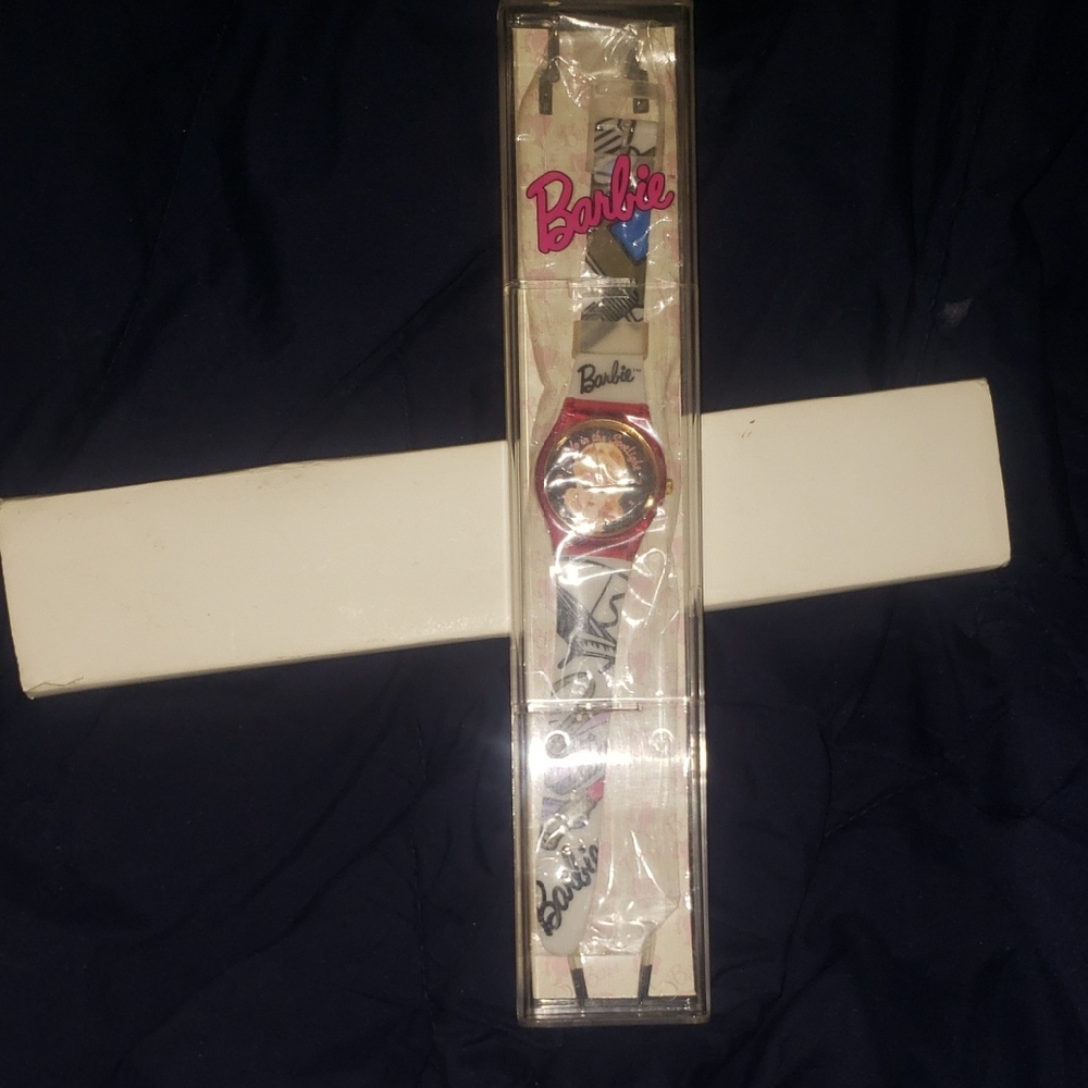 Barbie Watch with Pink and White Design